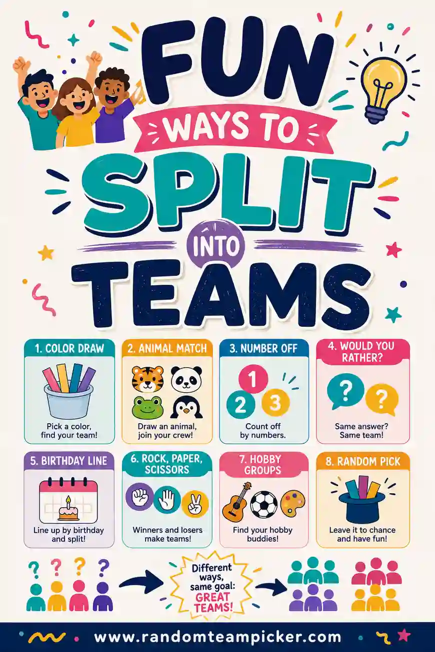 Fun Ways to Split Into Teams