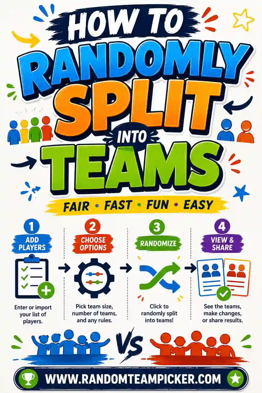 How to Randomly Split Into Teams (Easy Steps)