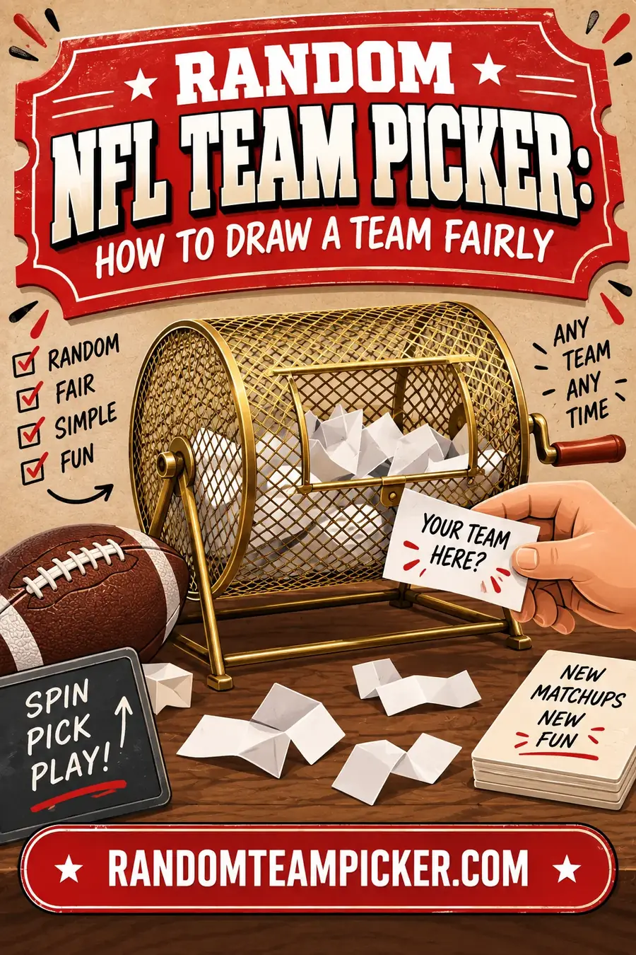 Random NFL Team Picker: How to Draw a Team Fairly