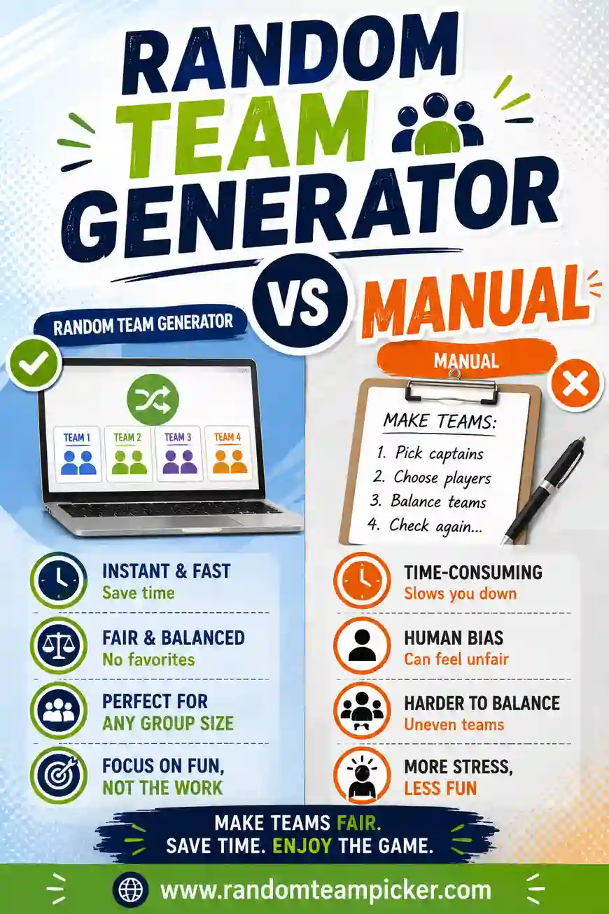 Random Team Generator vs Manual: Which Is Fairer and Faster?