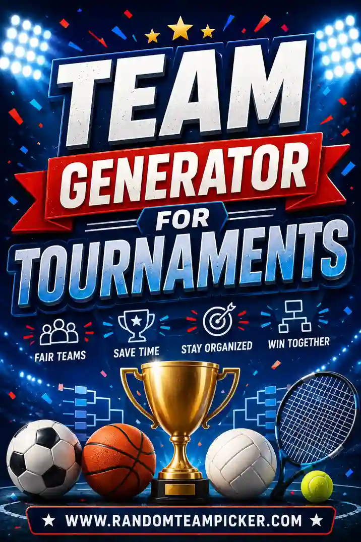 Team Generator for Tournaments: Build Fair Brackets Fast